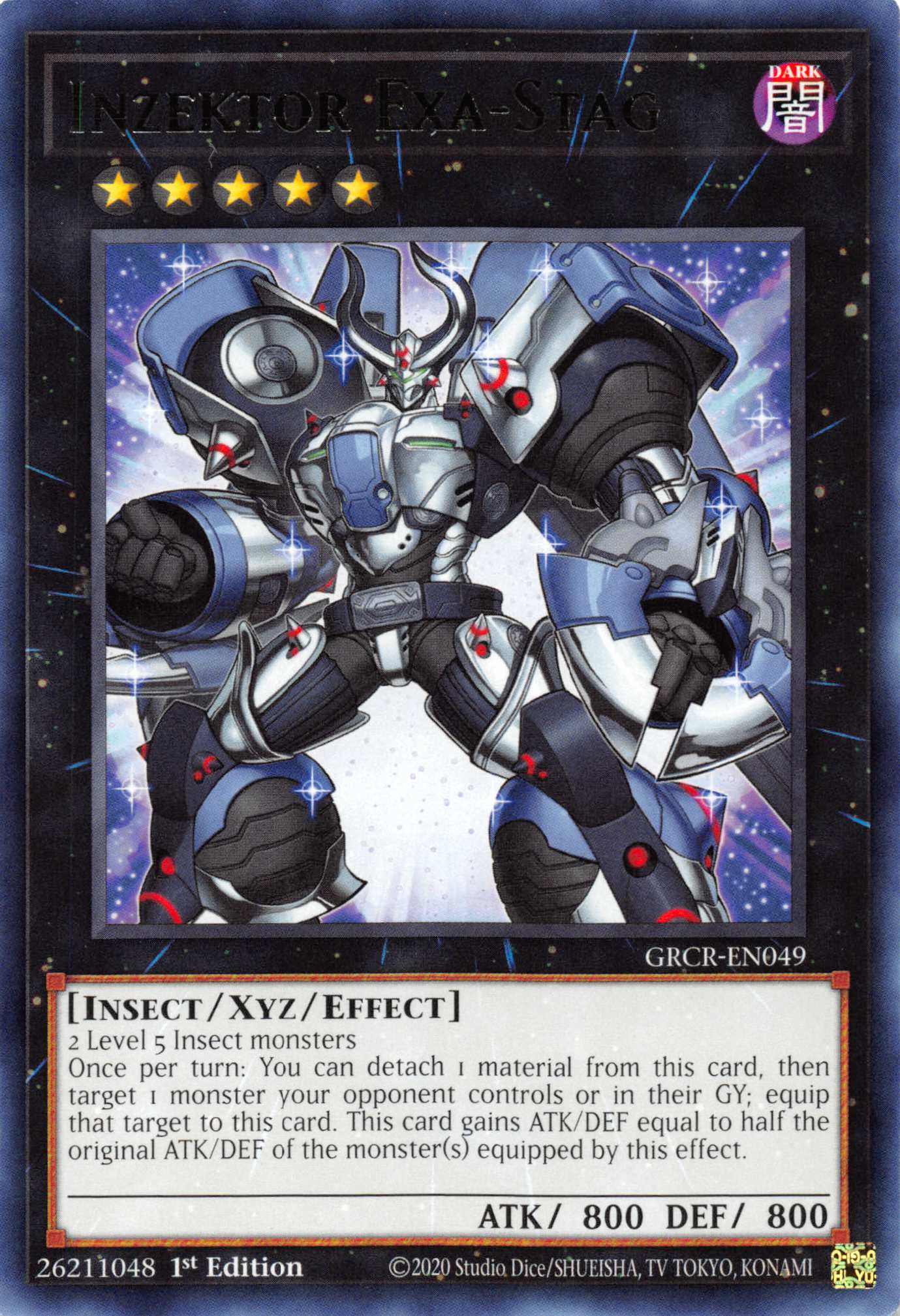 Inzektor Exa-Stag [GRCR-EN049] Rare | Gear Gaming Bentonville