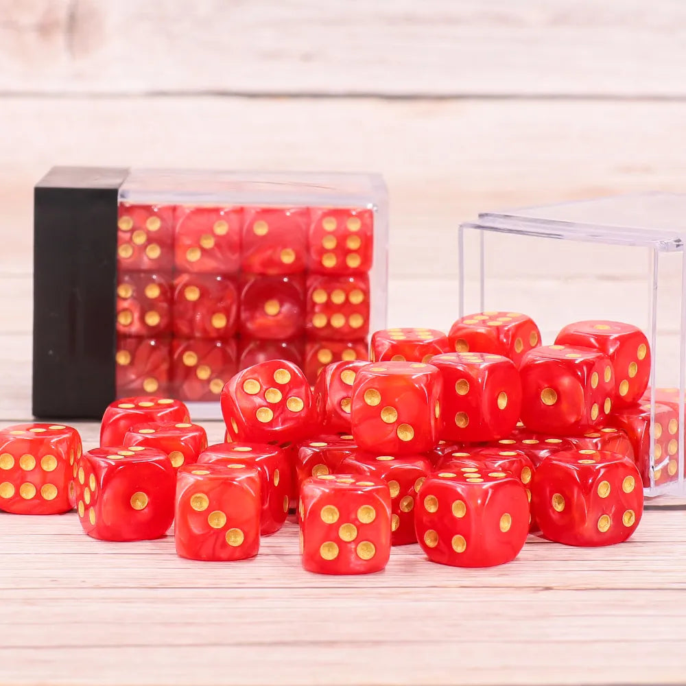 Red Pearl 12mm D6 block of 36 dice | Gear Gaming Bentonville