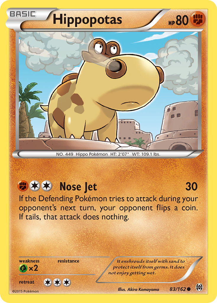 Hippopotas (83/162) [XY: BREAKthrough] | Gear Gaming Bentonville