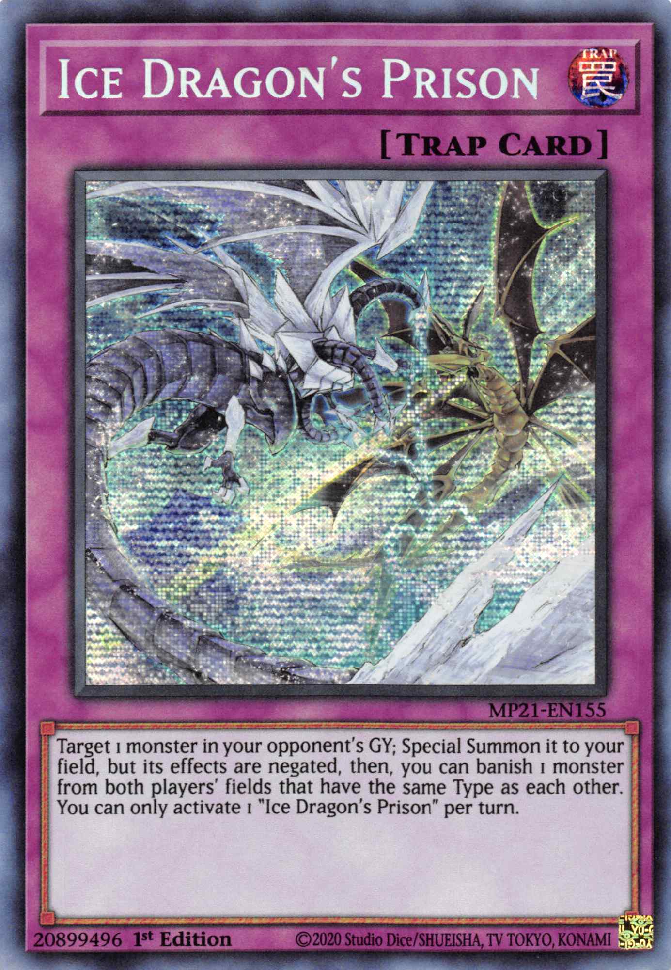 Ice Dragon's Prison [MP21-EN155] Prismatic Secret Rare | Gear Gaming Bentonville