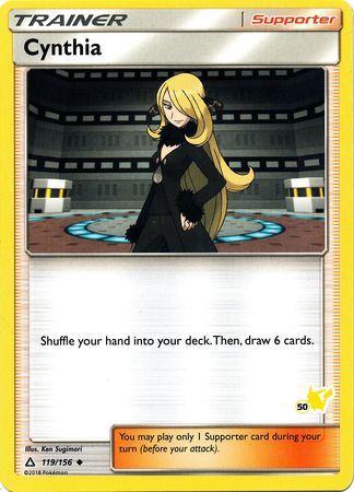 Cynthia (119/156) (Pikachu Stamp #50) [Battle Academy 2020] | Gear Gaming Bentonville