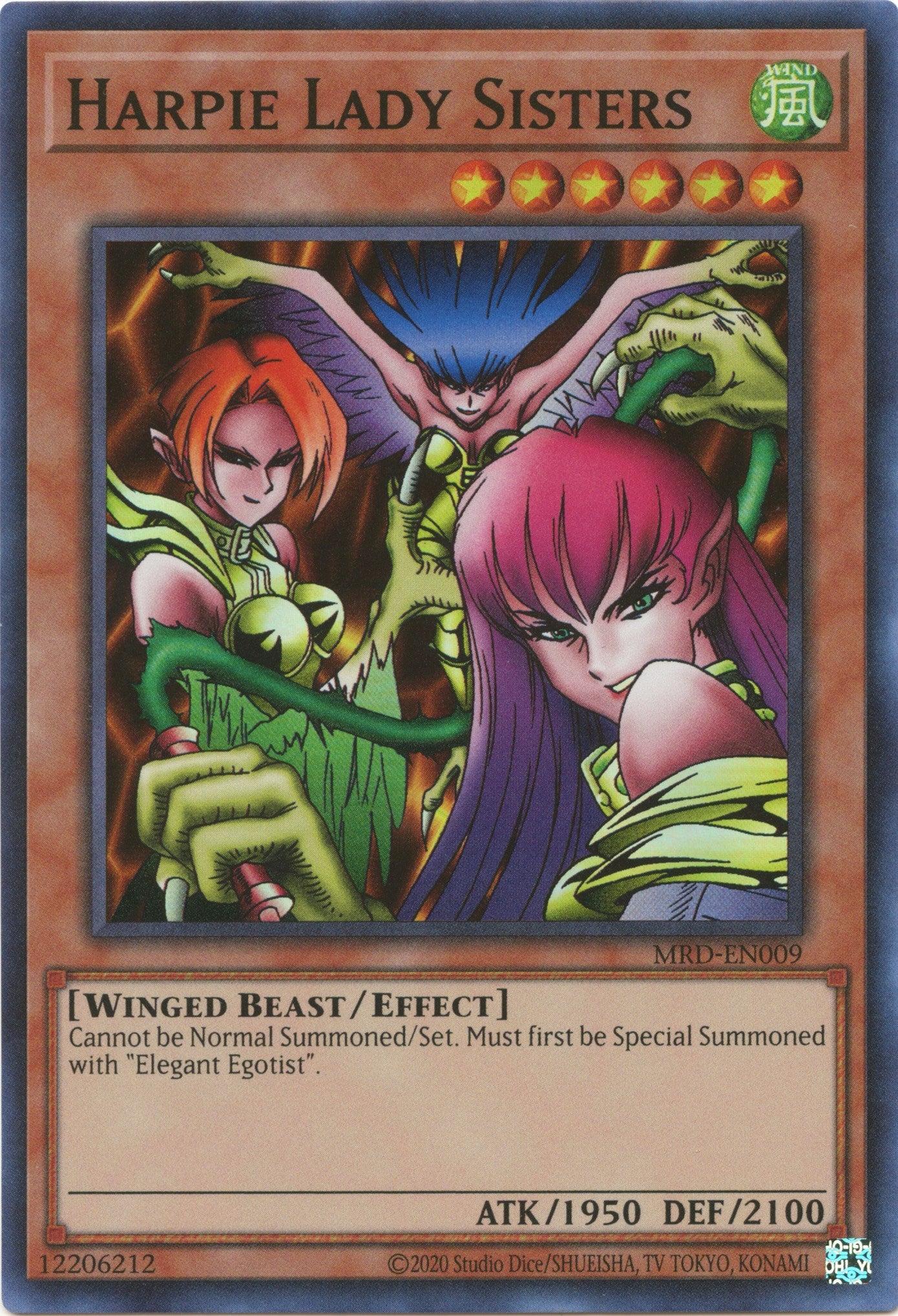 Harpie Lady Sisters (25th Anniversary) [MRD-EN009] Super Rare | Gear Gaming Bentonville