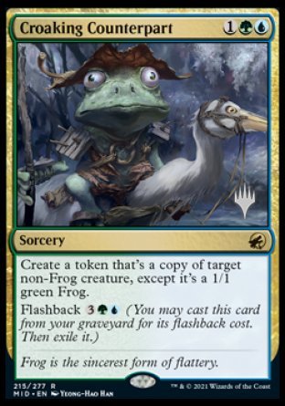 Croaking Counterpart (Promo Pack) [Innistrad: Midnight Hunt Promos] | Gear Gaming Bentonville