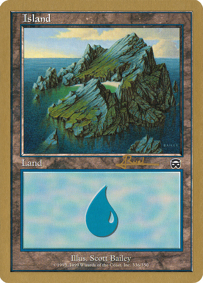 Island (ar336a) (Antoine Ruel) [World Championship Decks 2001] | Gear Gaming Bentonville