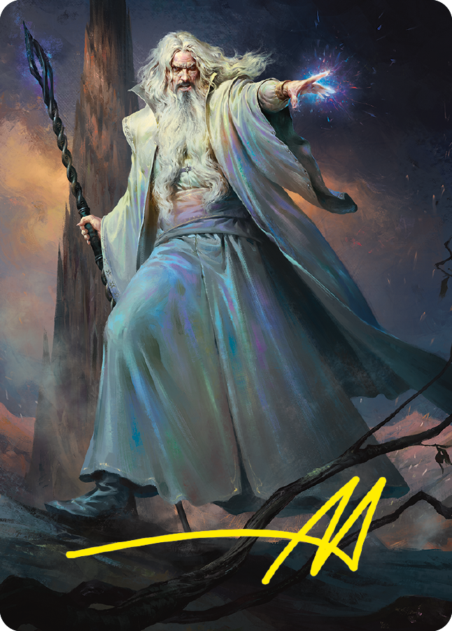 Saruman of Many Colors Art Card (Gold-Stamped Signature) [The Lord of the Rings: Tales of Middle-earth Art Series] | Gear Gaming Bentonville