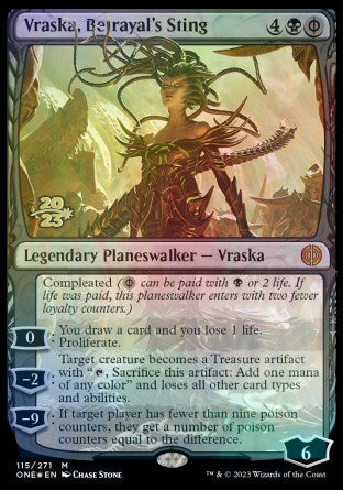 Vraska, Betrayal's Sting [Phyrexia: All Will Be One Prerelease Promos] | Gear Gaming Bentonville