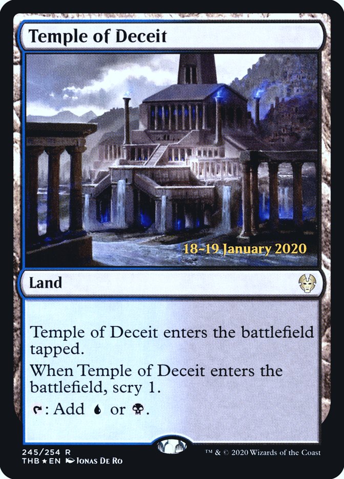 Temple of Deceit [Theros Beyond Death Prerelease Promos] | Gear Gaming Bentonville