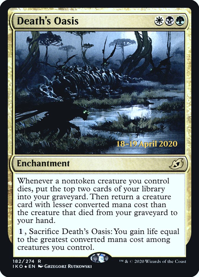 Death's Oasis  [Ikoria: Lair of Behemoths Prerelease Promos] | Gear Gaming Bentonville