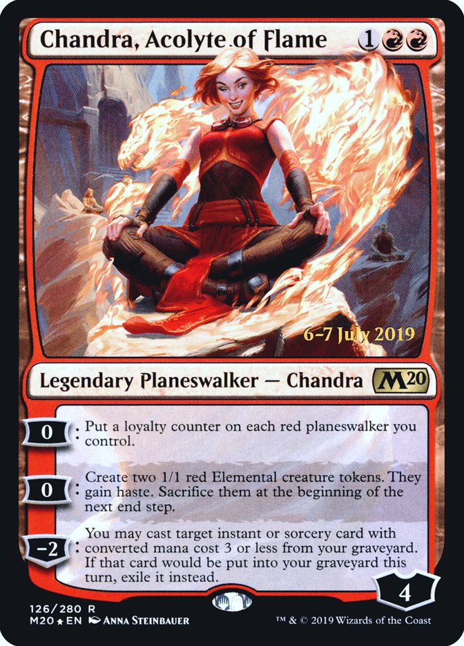 Chandra, Acolyte of Flame  [Core Set 2020 Prerelease Promos] | Gear Gaming Bentonville