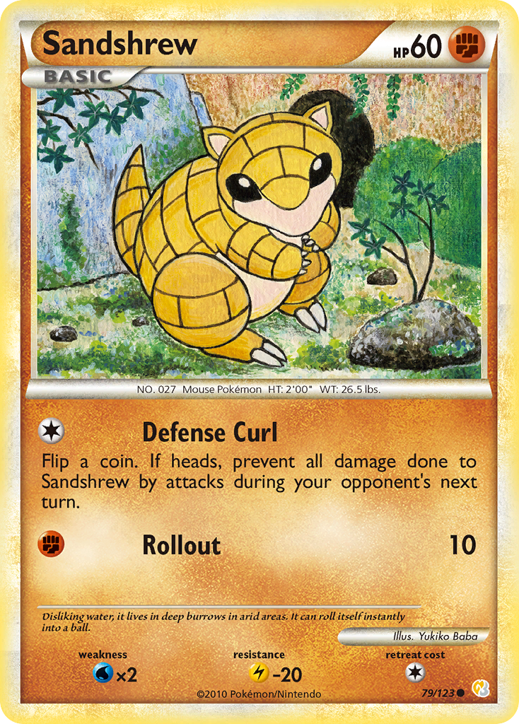 Sandshrew (79/123) [HeartGold & SoulSilver: Base Set] | Gear Gaming Bentonville