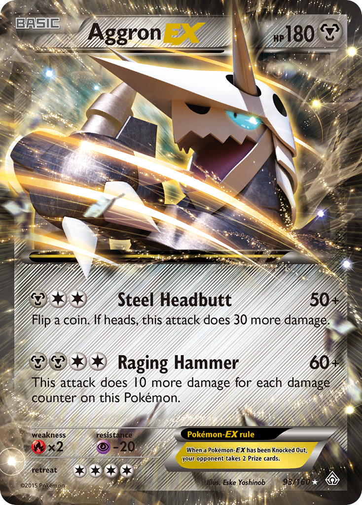 Aggron EX (93/160) [XY: Primal Clash] | Gear Gaming Bentonville