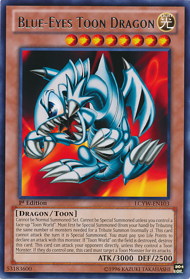1996 blue eyed dragon yugioh card Blue-Eyes White Dragon Yu-Gi-Oh! Ultra Rare 1st Edition Porteugese DIK-P001  #1 main image 1