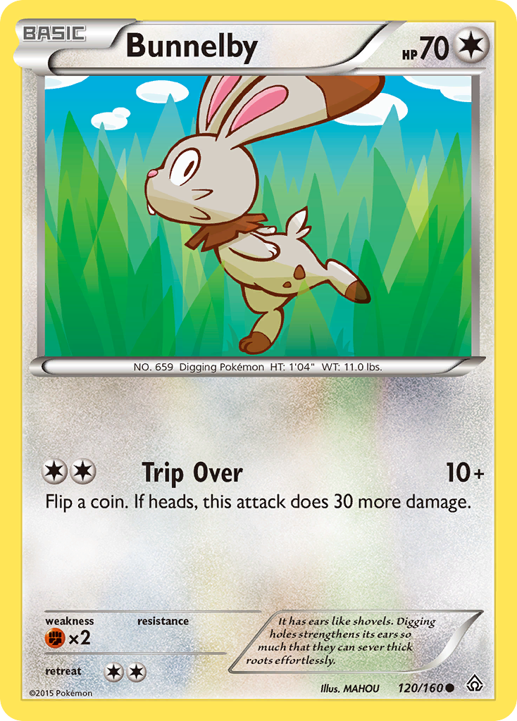 Bunnelby (120/160) [XY: Primal Clash] | Gear Gaming Bentonville