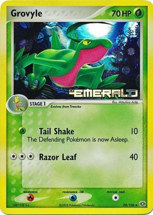 Grovyle (28/106) (Stamped) [EX: Emerald] | Gear Gaming Bentonville