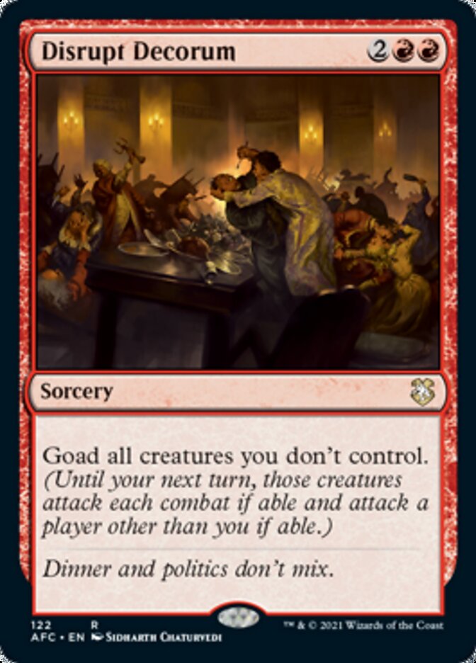 Disrupt Decorum [Dungeons & Dragons: Adventures in the Forgotten Realms Commander] | Gear Gaming Bentonville