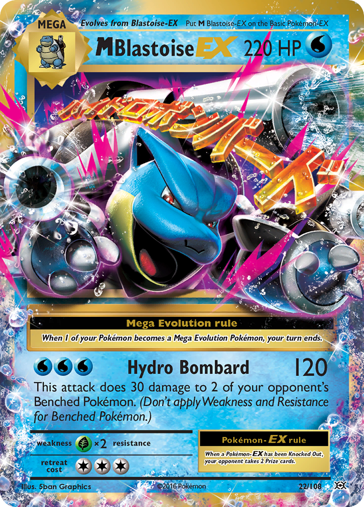 M Blastoise EX (22/108) [XY: Evolutions] | Gear Gaming Bentonville