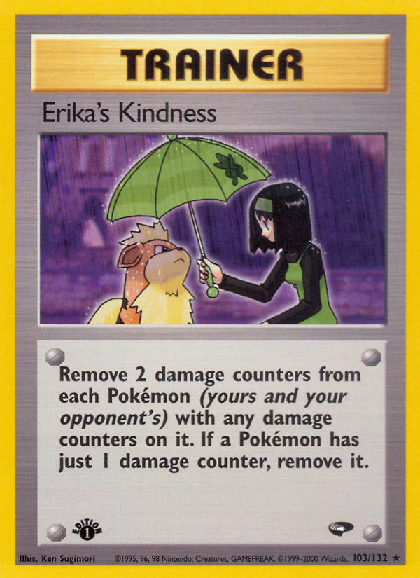 Erika's Kindness (103/132) [Gym Challenge 1st Edition] | Gear Gaming Bentonville