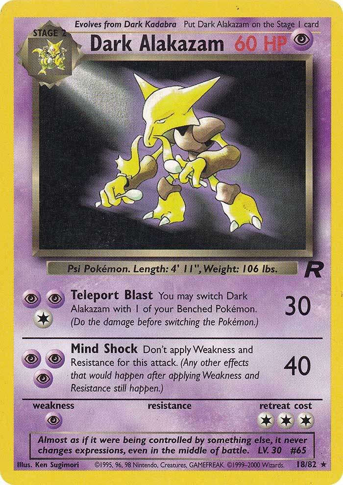 Dark Alakazam (18/82) [Team Rocket Unlimited] | Gear Gaming Bentonville