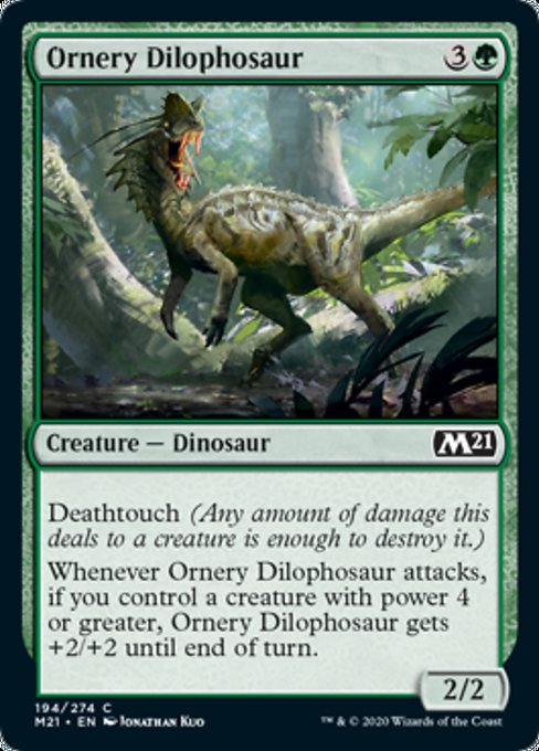 Ornery Dilophosaur [Core Set 2021] | Gear Gaming Bentonville