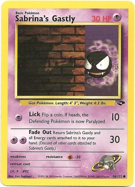 Sabrina's Gastly (96/132) [Gym Challenge Unlimited] | Gear Gaming Bentonville