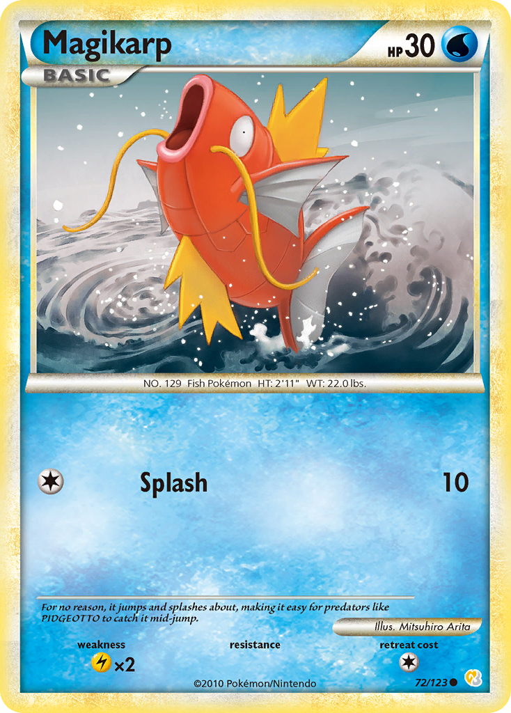 Magikarp (72/123) [HeartGold & SoulSilver: Base Set] | Gear Gaming Bentonville