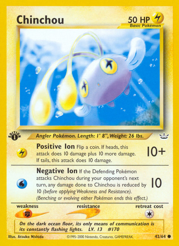 Chinchou (42/64) [Neo Revelation 1st Edition] | Gear Gaming Bentonville