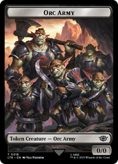 Orc Army (0018) // Food (0022) Double-Sided Token (Surge Foil) [The Lord of the Rings: Tales of Middle-Earth Tokens] | Gear Gaming Bentonville