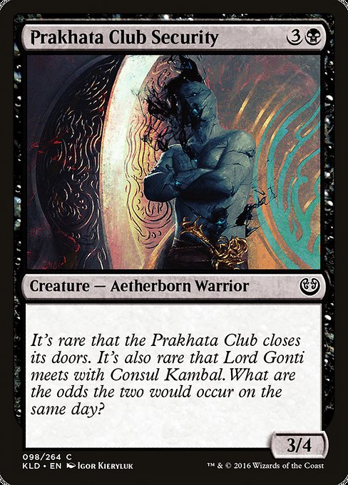 Prakhata Club Security [Kaladesh] | Gear Gaming Bentonville