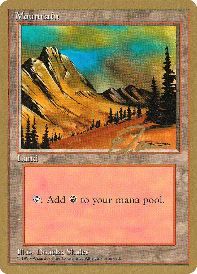 Mountain (et375) (Eric Tam) [Pro Tour Collector Set] | Gear Gaming Bentonville