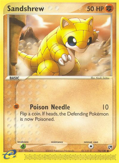 Sandshrew (75/100) [EX: Sandstorm] | Gear Gaming Bentonville