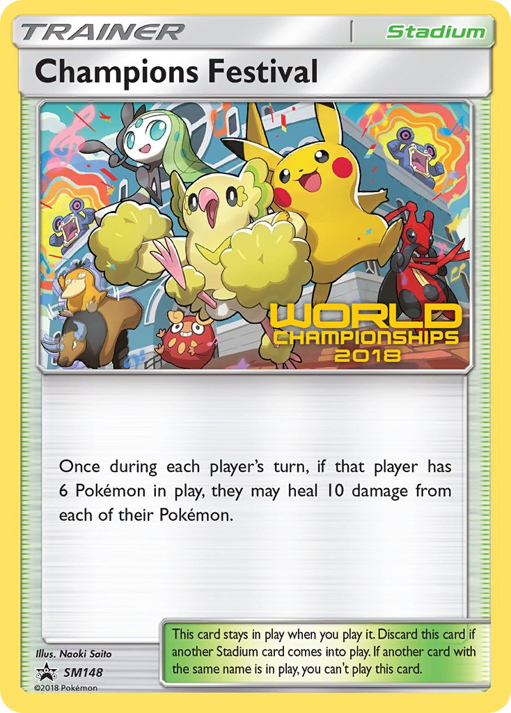 Champions Festival (SM148) (2018 Top Quarter Finalist) [Sun & Moon: Black Star Promos] | Gear Gaming Bentonville