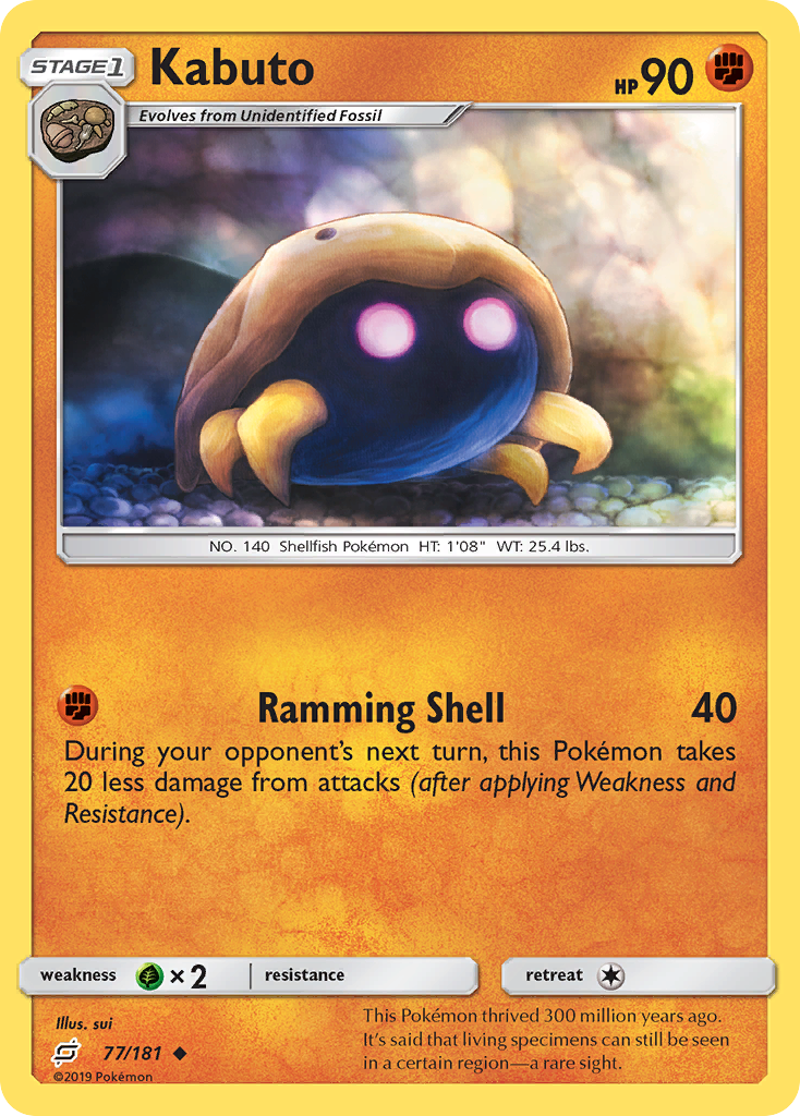 Kabuto (77/181) [Sun & Moon: Team Up] | Gear Gaming Bentonville