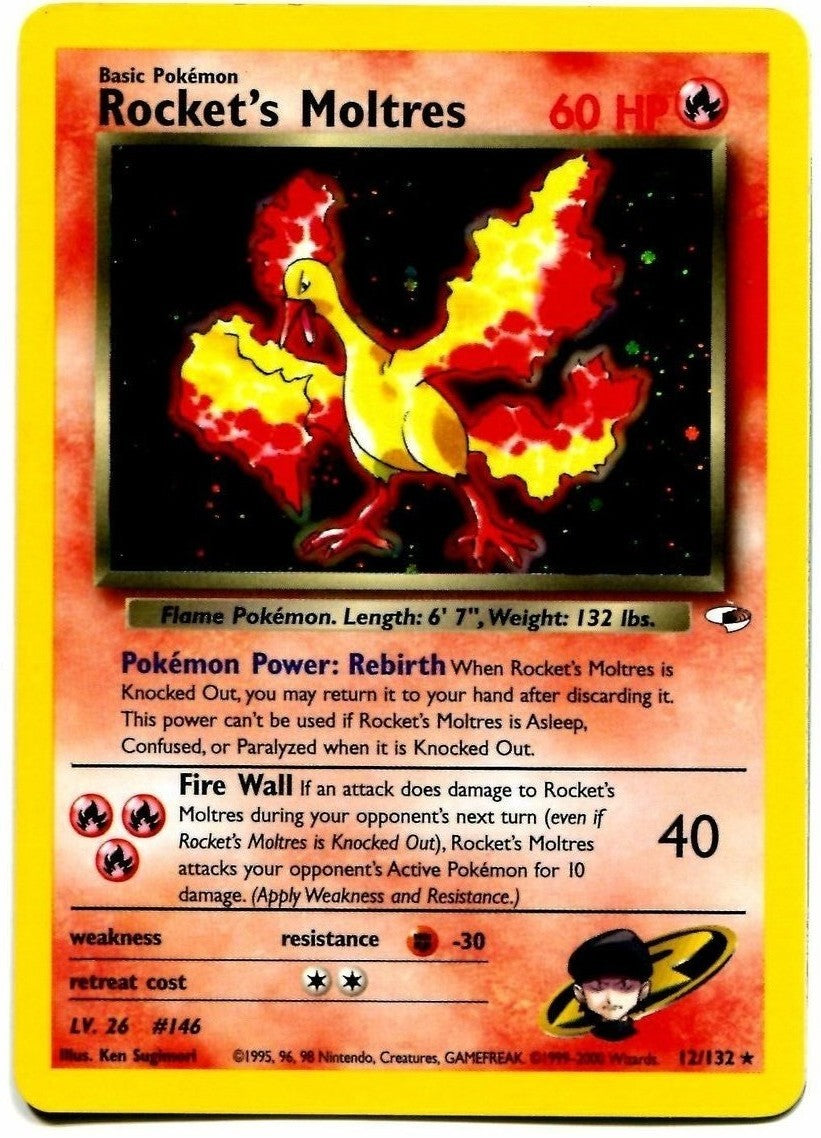 Rocket's Moltres (12/132) [Gym Heroes Unlimited] | Gear Gaming Bentonville