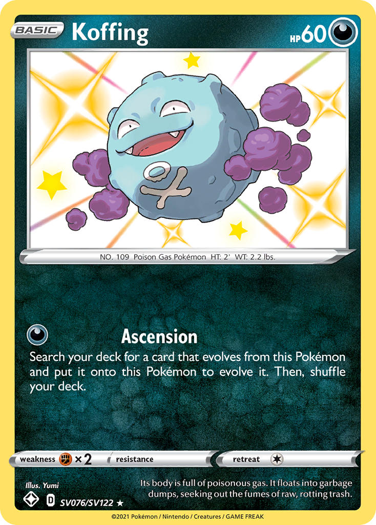 Koffing (SV076/SV122) [Sword & Shield: Shining Fates] | Gear Gaming Bentonville