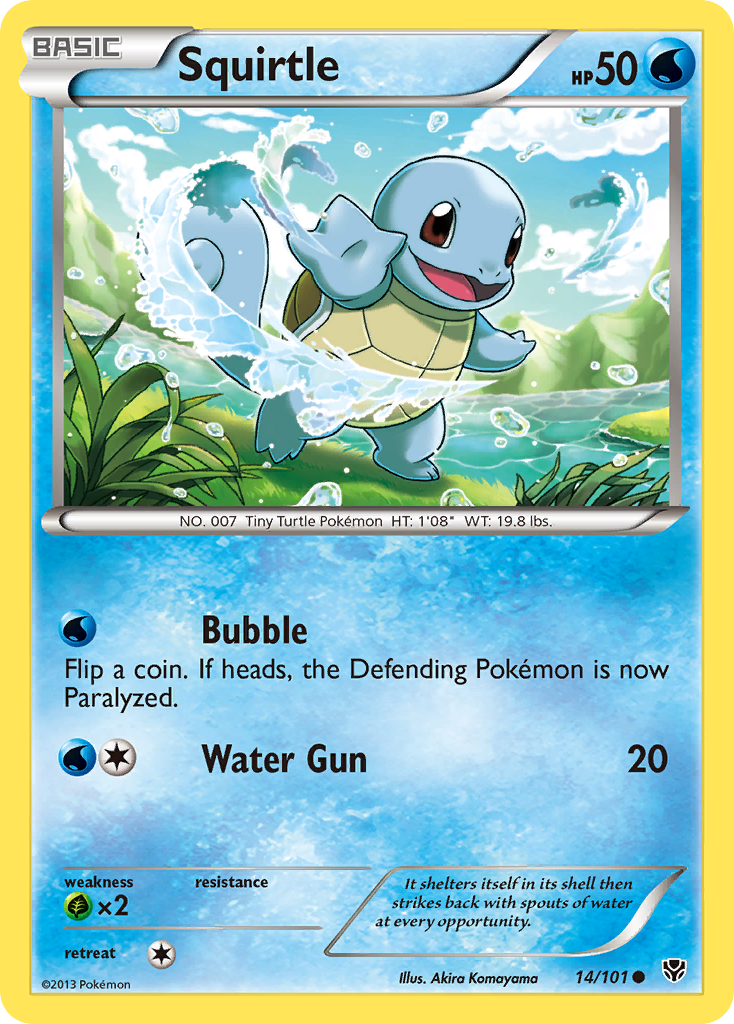 Squirtle (14/101) [Black & White: Plasma Blast] | Gear Gaming Bentonville