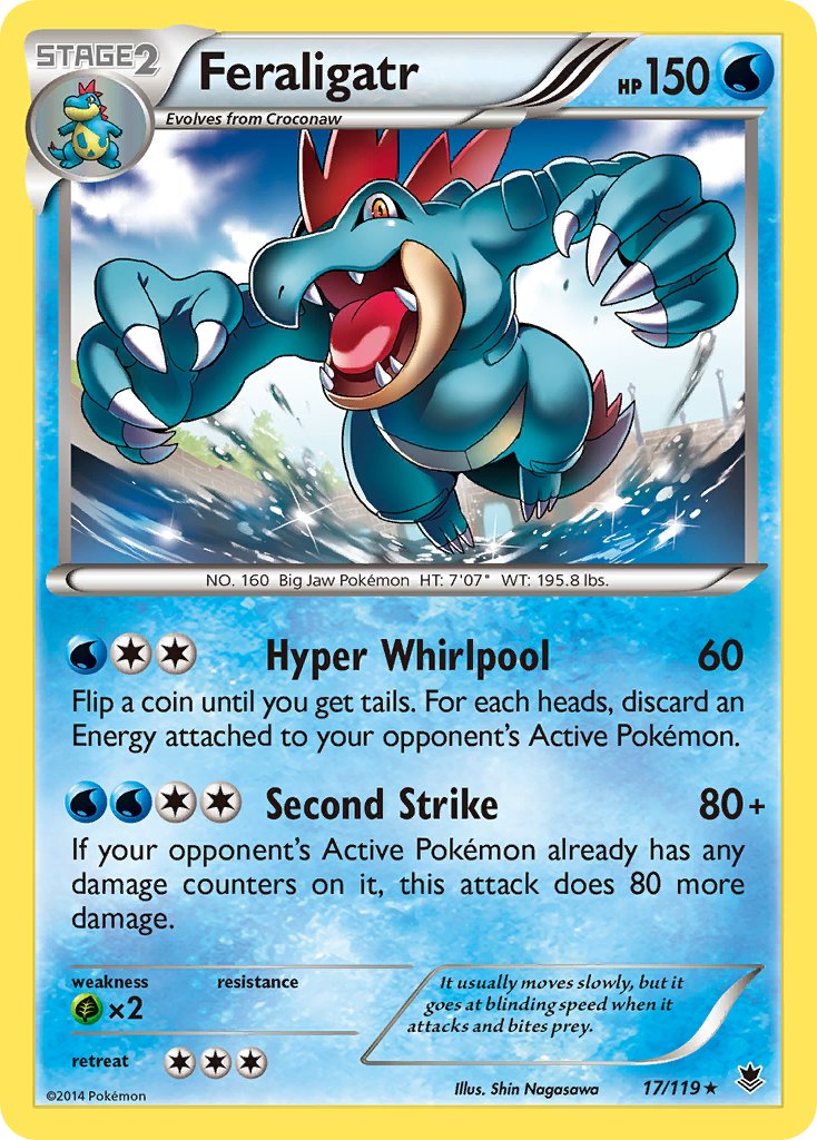 Feraligatr (17/119) (Theme Deck Exclusive) [XY: Phantom Forces] | Gear Gaming Bentonville