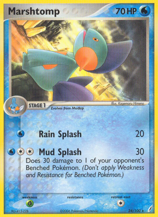 Marshtomp (24/100) [EX: Crystal Guardians] | Gear Gaming Bentonville