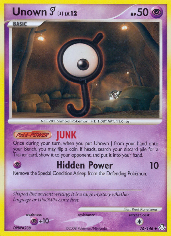 Unown J (76/146) [Diamond & Pearl: Legends Awakened] | Gear Gaming Bentonville