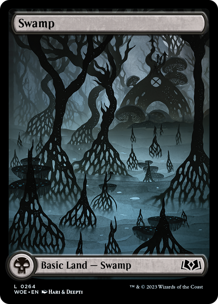 Swamp (264) (Full-Art) [Wilds of Eldraine] | Gear Gaming Bentonville