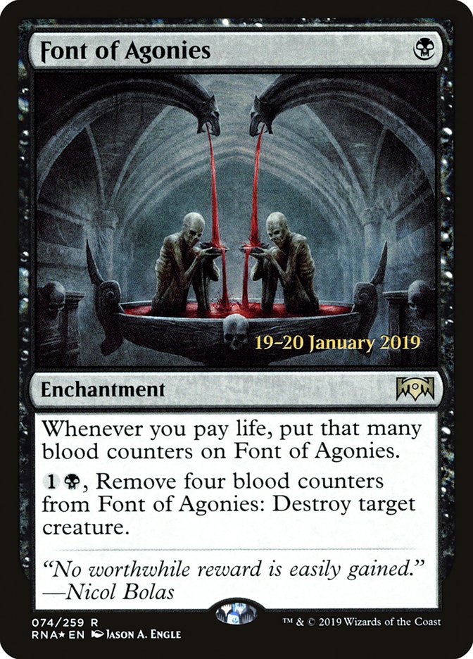 Font of Agonies [Ravnica Allegiance Prerelease Promos] | Gear Gaming Bentonville