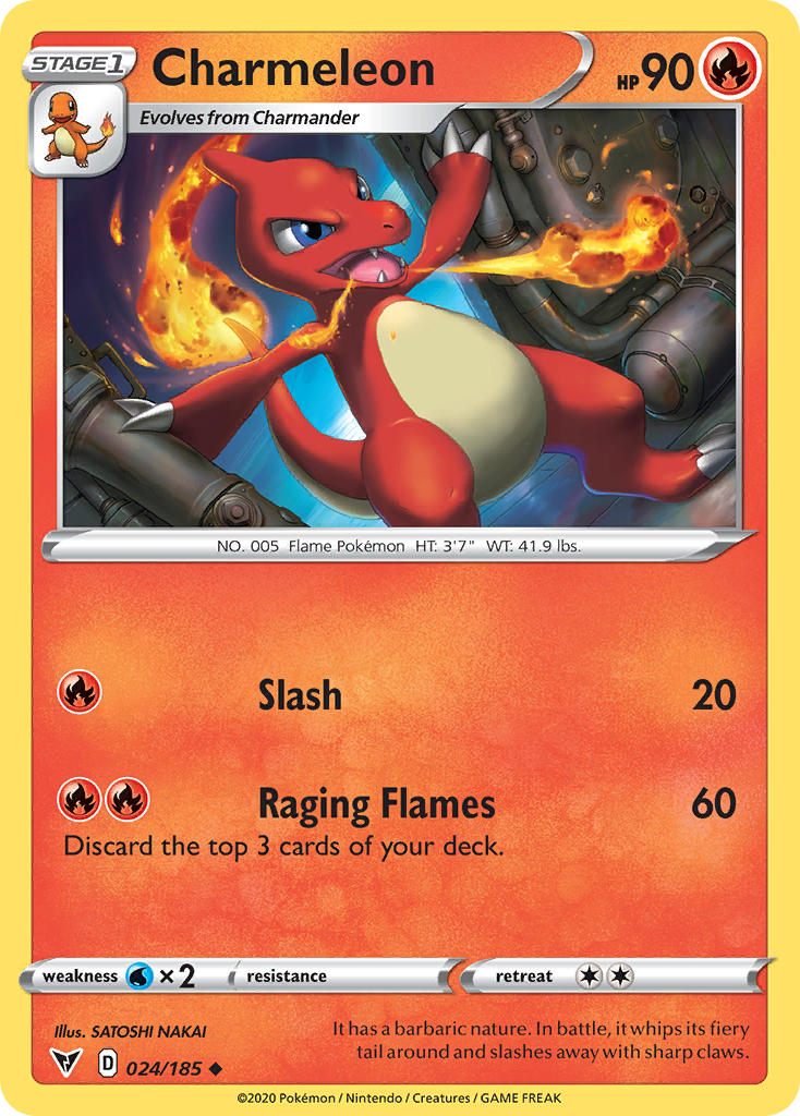 Charmeleon (024/185) [Sword & Shield: Vivid Voltage] | Gear Gaming Bentonville