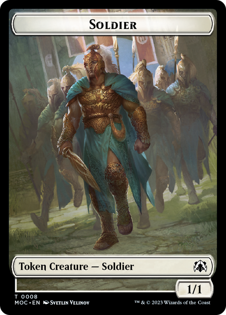 Soldier // Insect Double-Sided Token [March of the Machine Commander Tokens] | Gear Gaming Bentonville