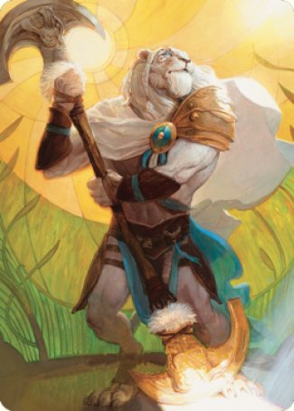 Ajani, Sleeper Agent Art Card [Dominaria United Art Series] | Gear Gaming Bentonville