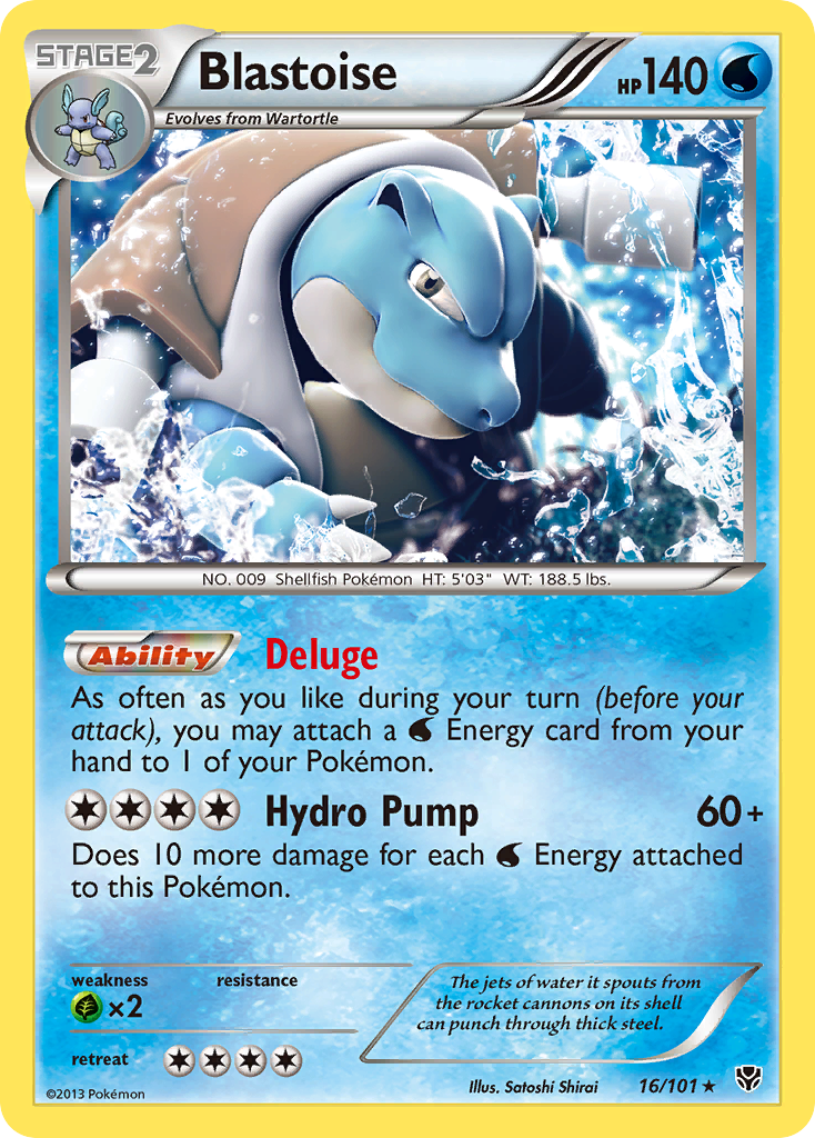 Blastoise (16/101) [Black & White: Plasma Blast] | Gear Gaming Bentonville