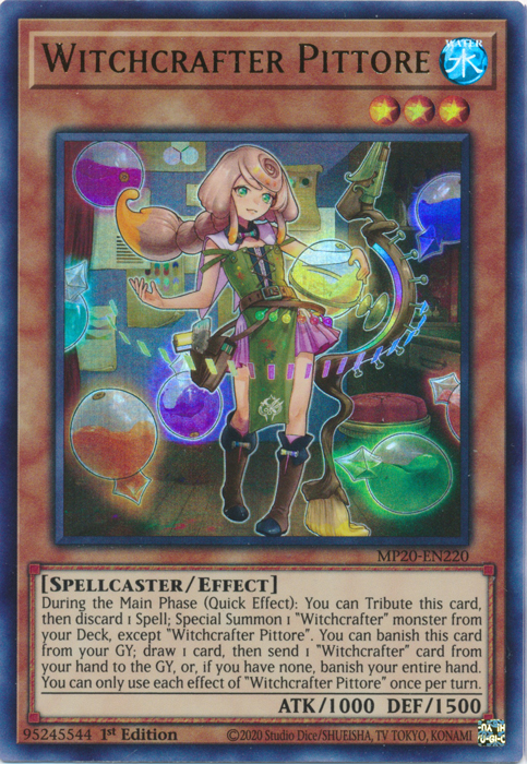 Witchcrafter Pittore [MP20-EN220] Ultra Rare | Gear Gaming Bentonville