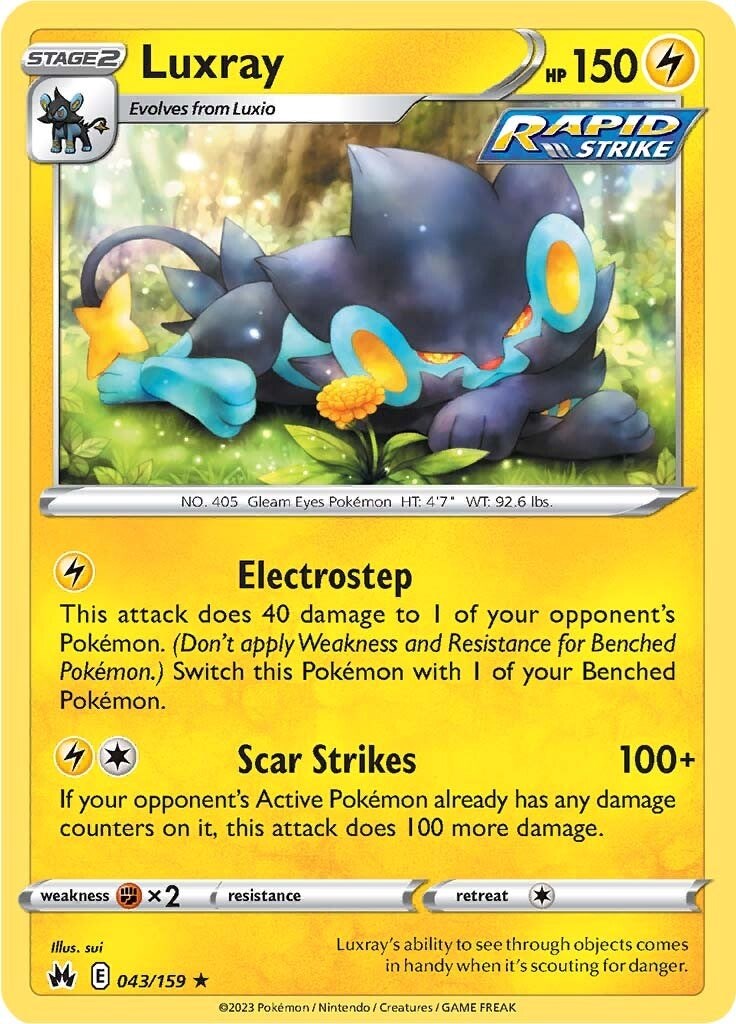 Luxray (043/159) (43) [Sword & Shield: Crown Zenith] | Gear Gaming Bentonville