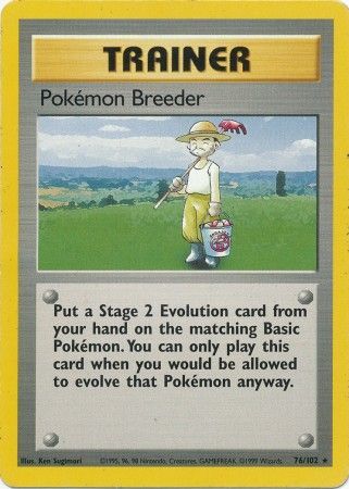 Pokemon Breeder (76/102) [Base Set Unlimited] | Gear Gaming Bentonville