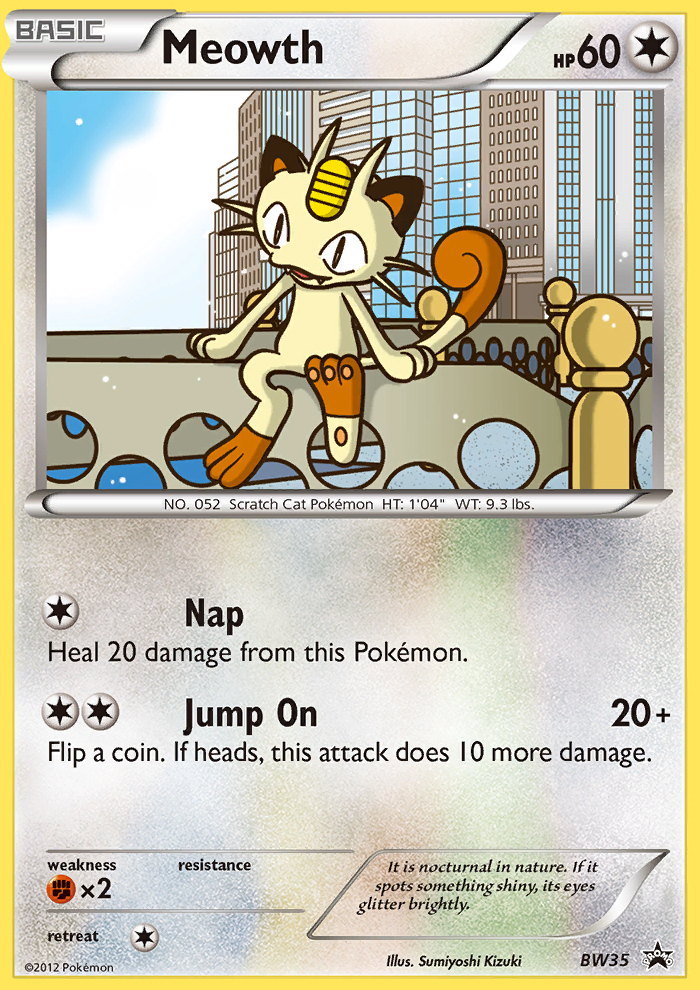 Meowth (BW35) [Black & White: Black Star Promos] | Gear Gaming Bentonville