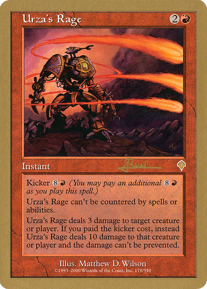 Urza's Rage (Antoine Ruel) [World Championship Decks 2001] | Gear Gaming Bentonville