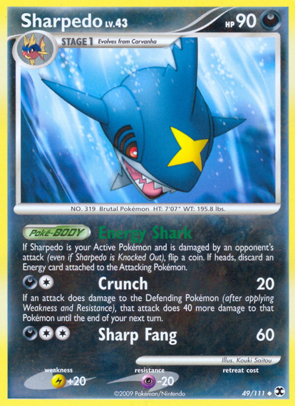 Sharpedo (49/111) [Platinum: Rising Rivals] | Gear Gaming Bentonville